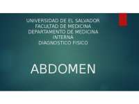 Semiologia de Abdomen