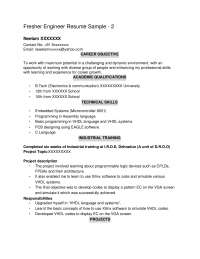 resume sample for students