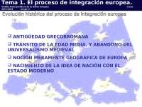 El proceso de integración europea - Ejercicios de Instituciones de la ...