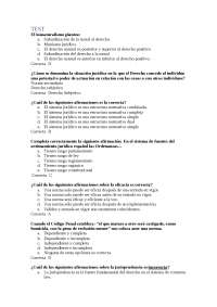 TESTEl iusnaturalismo plantea:a.Subordinación de la mor