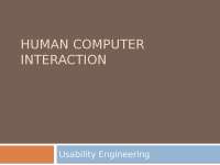 HUman Computer interaction exercise
