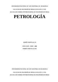 petrologia petrologia general tipos de rocas