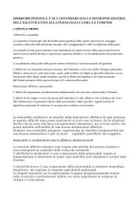 sindromi pedofile e sex offenders dalla neuropsichiatria dell'età evolutiva