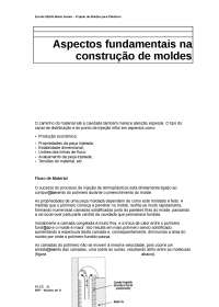 Aspectos fundamentais  na construção  de moldes
