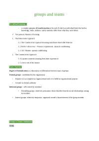 Learning Theories and Teamwork: A Comparative Analysis of Group and Team Dynamics