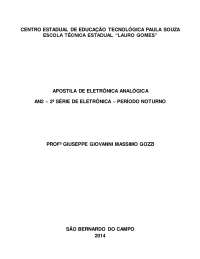 Apostila Eletrônica Analógica 