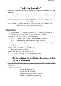 Lecture9 Pyrrhonian Scepticism.docx