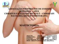 Caso Clinico Mastectomia chrisfapi