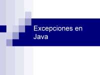 Manejo de excepciones en JAVA, estructura del documento y ejercicios