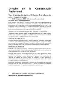 Derecho de la Comunicación Audiovisual Temas 1-6
