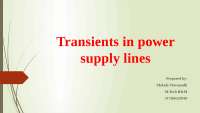 Transients in power supply lines