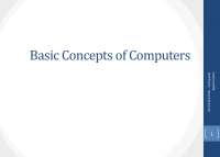 Basic concepts of computer - Docsity