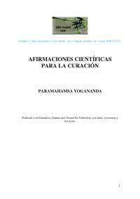 Afirmaciones científicas para la curación