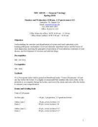 Structures and Classifications of Viruses - General Virology | MIC 430 ...