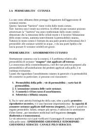 Permeabilità cutanea