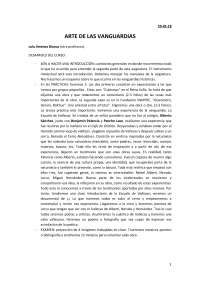 Vanguardias apuntes - Ejercicios de Historia del Arte - Docsity