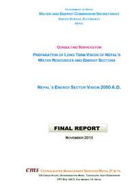 Nepal's Energy Sector Vision 2050