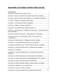resumen lecturas Estructura Social