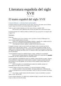 Literatura española del siglo XVII