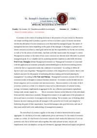 course pack related to economics