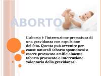 Presentazione ppt sull'aborto