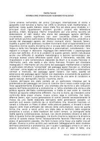 Emilio Sereni Storia Del Paesaggio Agrario Italiano Docsity
