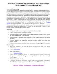 STRUCTURED PROGRAMMING