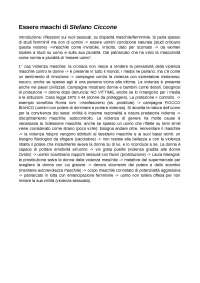 Essere Maschi: Riflessioni sulla Mascolinità e la Violenza di Genere