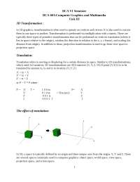 3D Transformations, Windowing, and Clipping in Computer Graphics