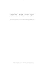 Riassunto-libro-lezioni-di-regia | Appunti di Storia Del Cinema ...