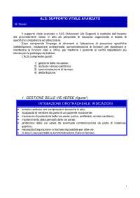 Emergenze Medico-Chirurgiche : ALS ( advanced Life Support )