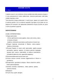 Emergenze Medico - Chirurgiche : Addome Acuto