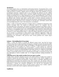 THEORY OF PIAGET THEORY AND ITS EFFECT AND CONTRIBUTIONS