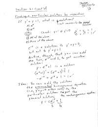 Engineering Analysis Notes - Docsity