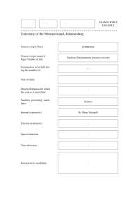 Database fundamentals practice questions