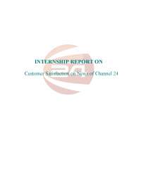 the Tv journalism internship report