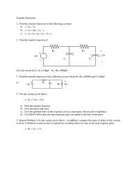 Fundamentals of Microelectronics | Exercises Genomics | Docsity
