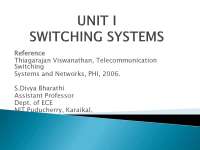 Introduction to switching systems - Docsity