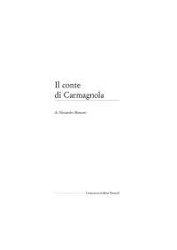 Il conte di Carmagnola opera - Docsity