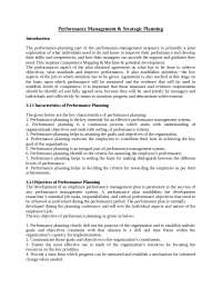 Performance Management & Strategic Planning: A Comprehensive Guide