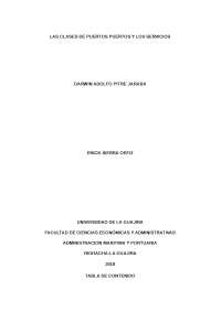 puertos, su clasificación y servicios