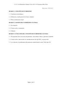 Patrimonio Cultural: conceptes, Desenvolupament i Característiques del Patrimoni Cultural