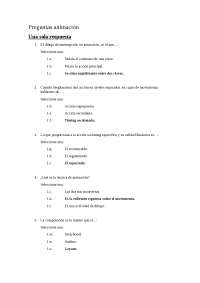 Técnicas de animación preguntas