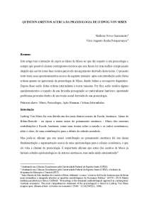 Questionamentos Acerca da Praxeologia de Ludwig von Mises