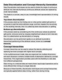 Concept hierarchy generation used in data warehousing - Docsity