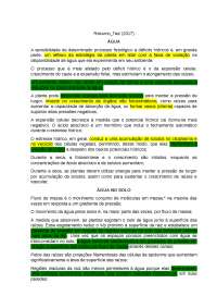 Resumo relações hídricas TAIZ et al (2017)