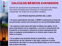 Control de  Pozos, cálculos básicos avanzados para el control de pozos, guia básica para control de pozos