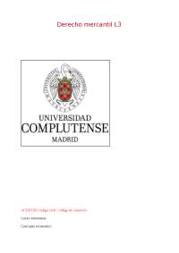 Derecho mercantil I