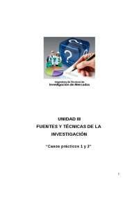 CASOS PRÁCTICOS SOBRE FUENTES DE LA INVESTIGACIÓN