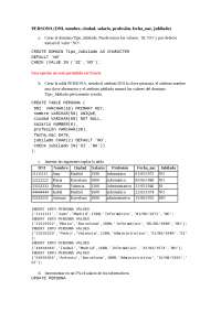 Ejercicio SQL Bases de Datos
